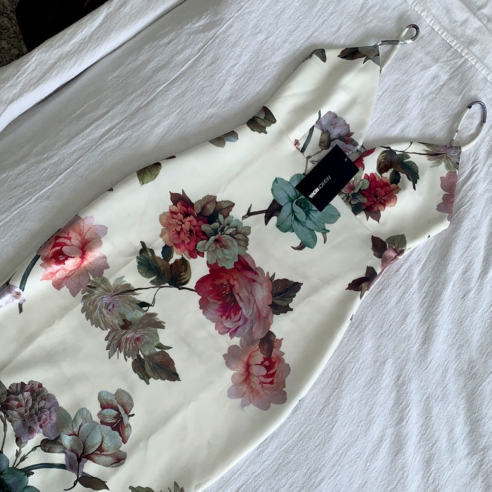 Midi bodycon floral dress